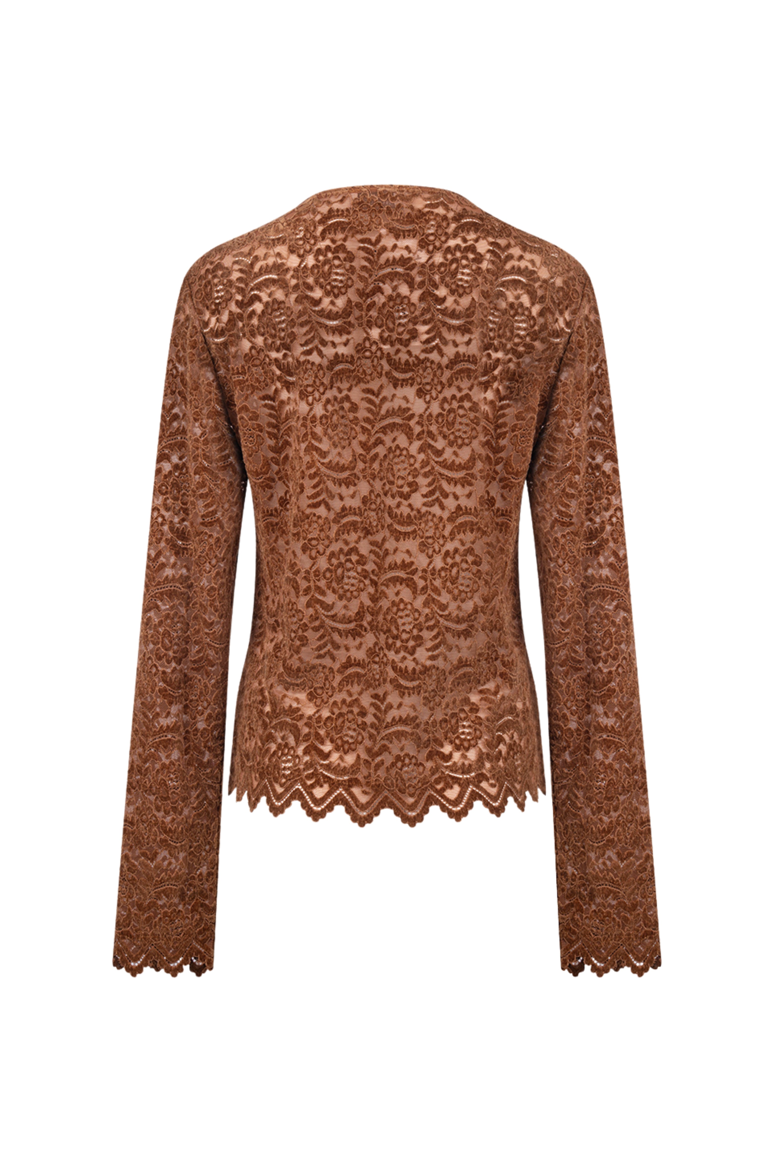 Top Wies Lace Espresso NKF01099