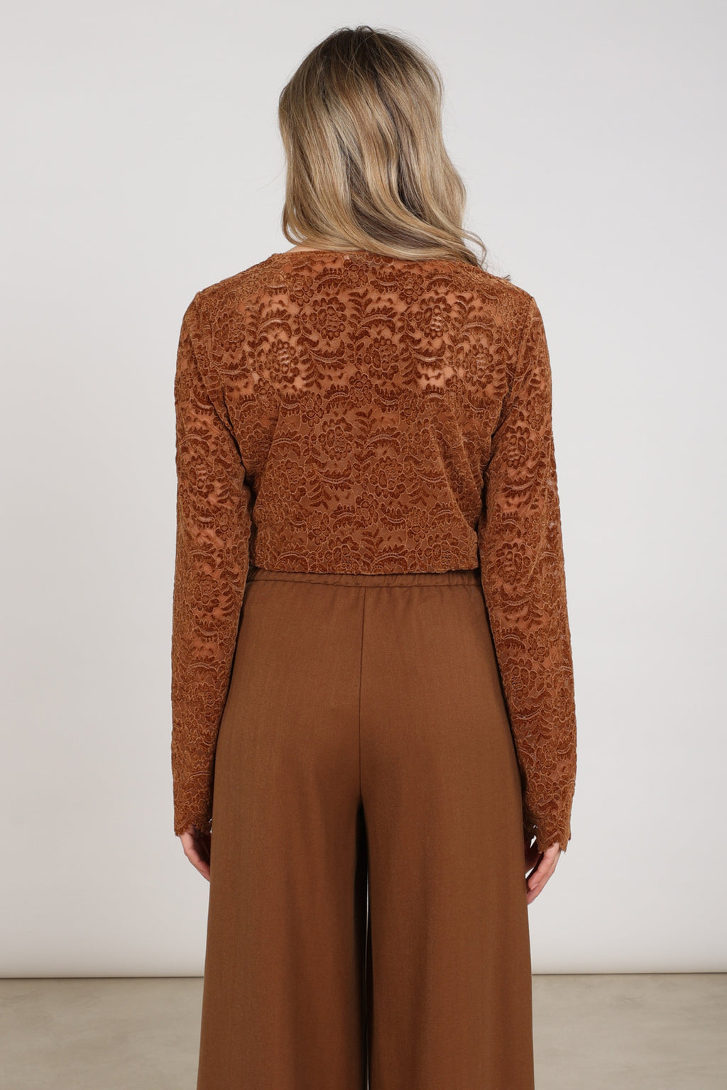 Top Wies Lace Espresso NKF01099