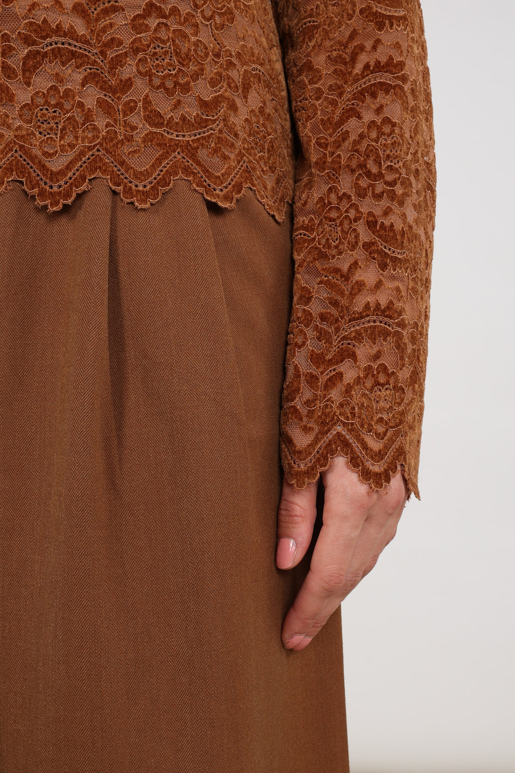Top Wies Lace Espresso NKF01099