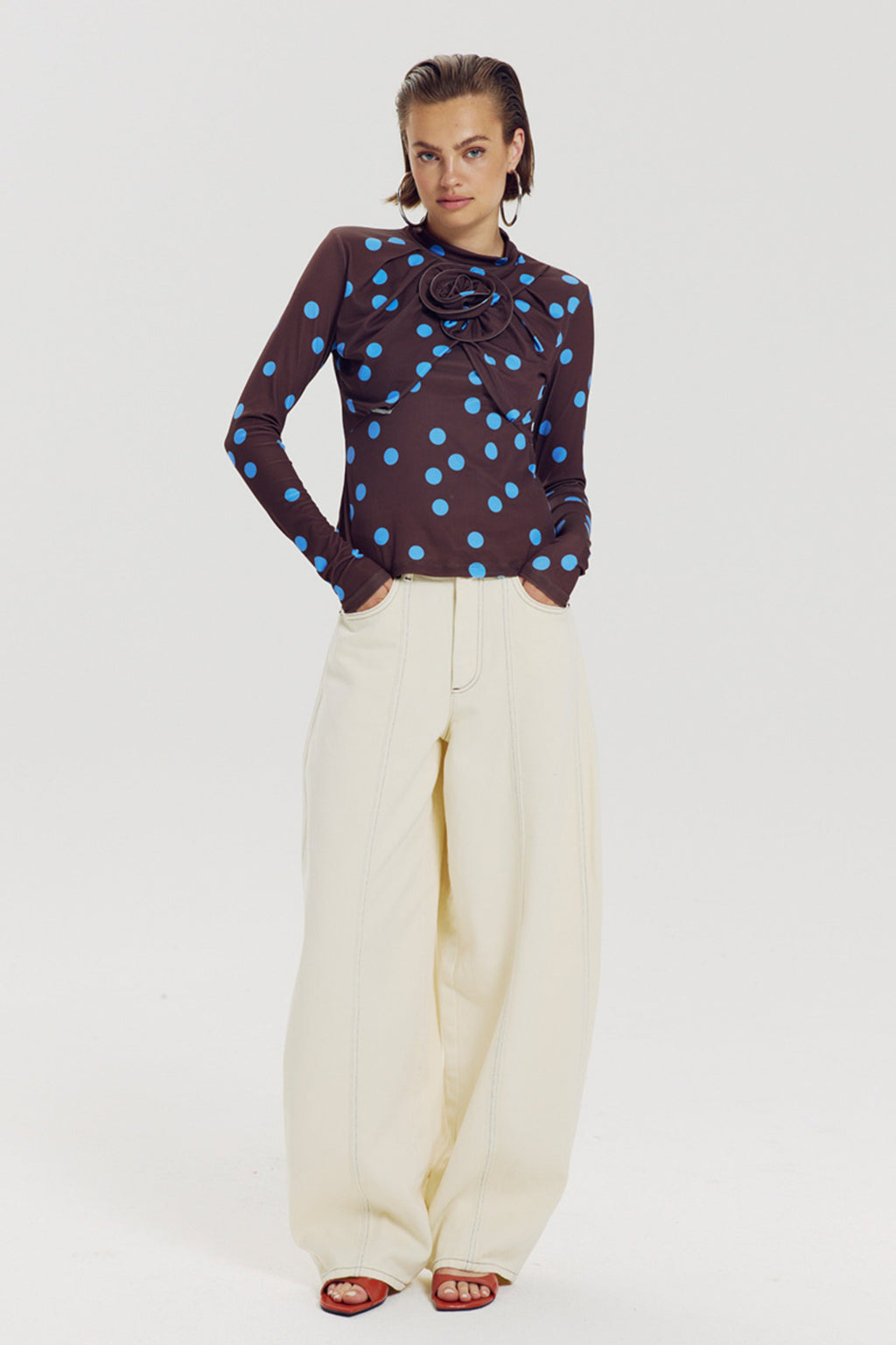 Top Jose Blue Polka Dot AW6T500