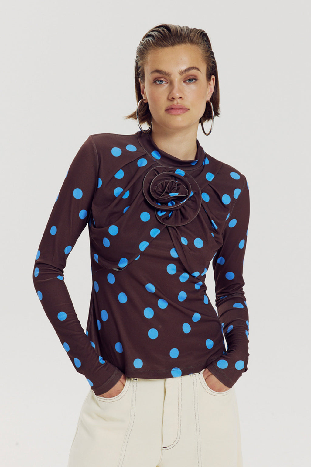 Top Jose Blue Polka Dot AW6T500