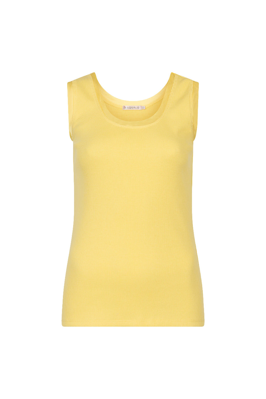 Top Satin Binding Rib Knit Lemon HS26.30208