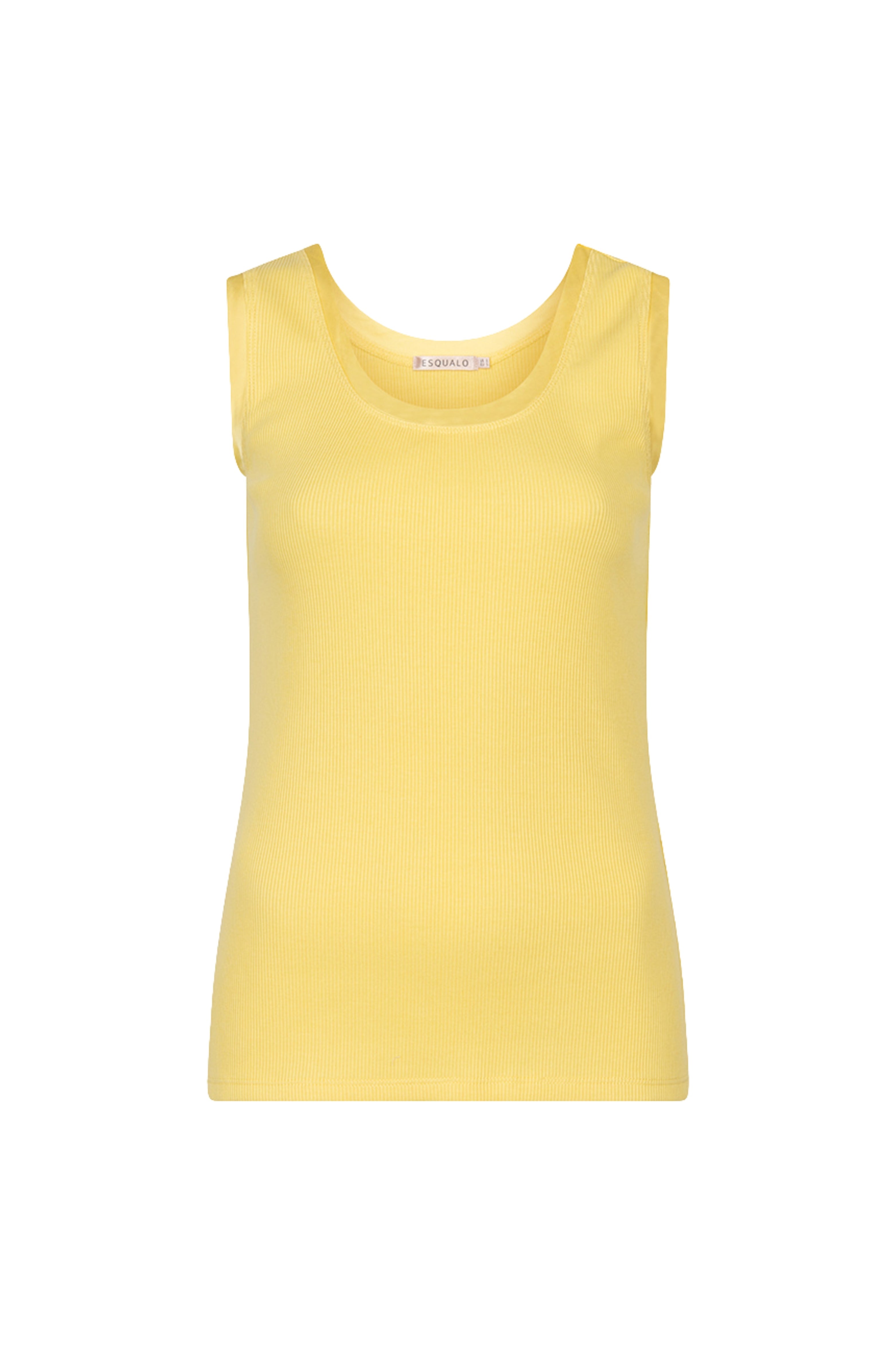 Top Satin Binding Rib Knit Lemon HS26.30208