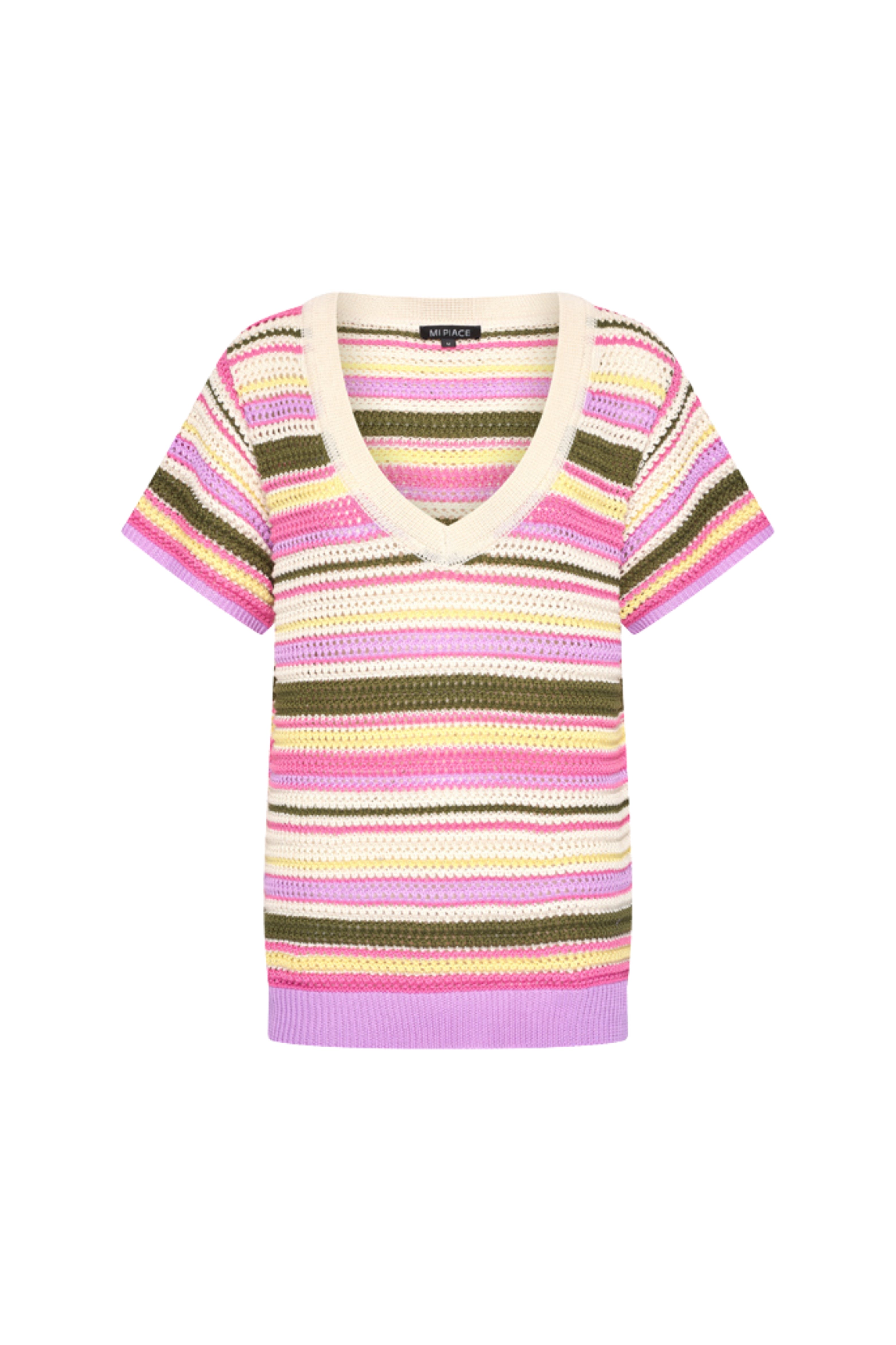 Travel Top Multi Stripe Multicolour 202856