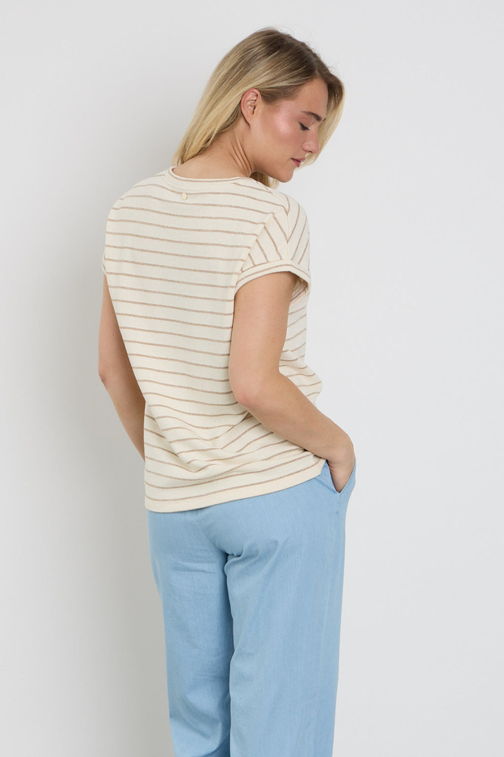 Top Body Ecru Striped