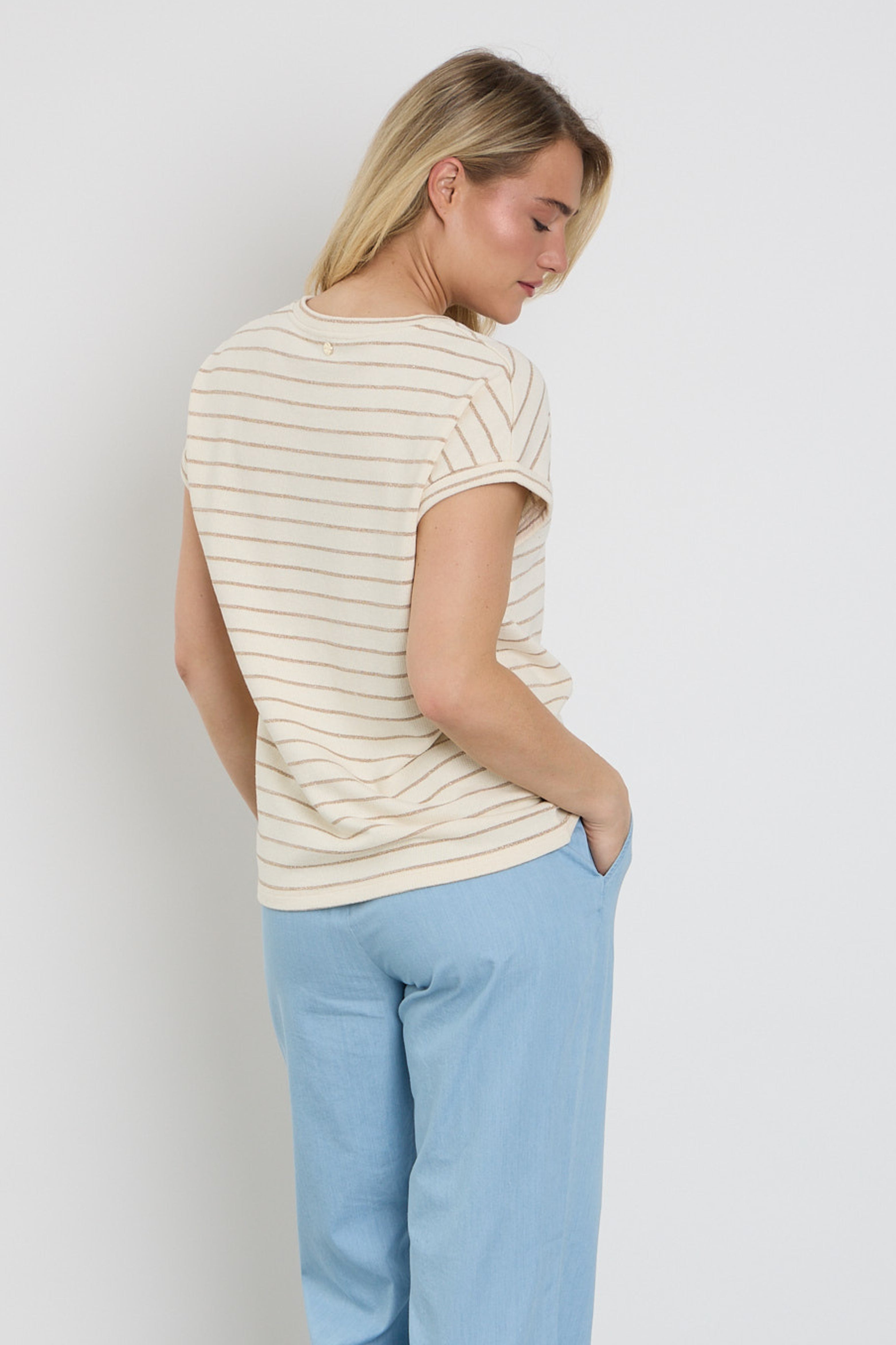 Top Body Ecru Striped