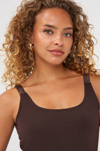 Singlet Lurex Straps Cacao F26.30514