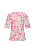 Travel Top Ikat Ornaments Print Rose 202271