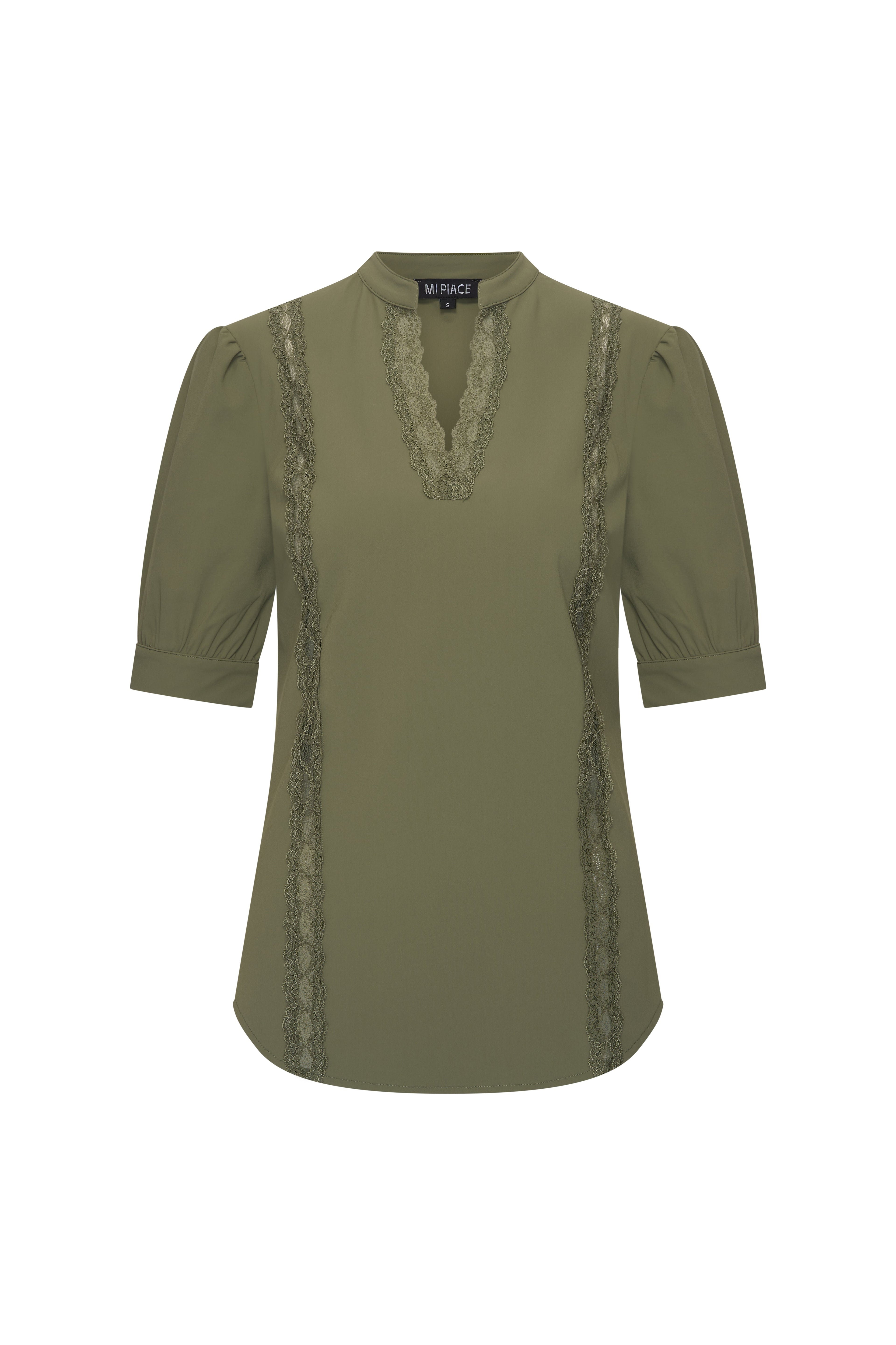 Travel Top Lace Olive 202828