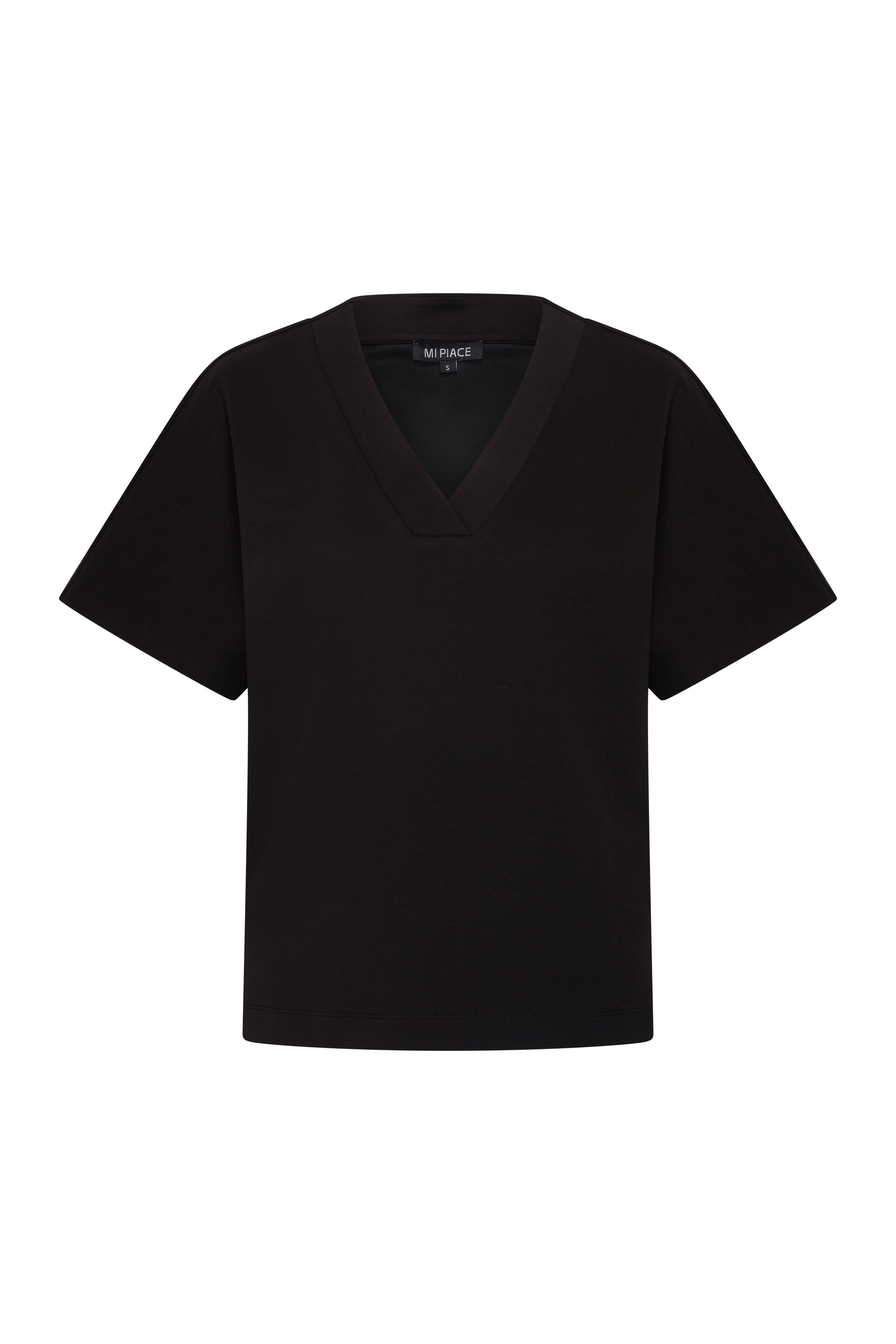 Top Sweat V-Neck Black 251040