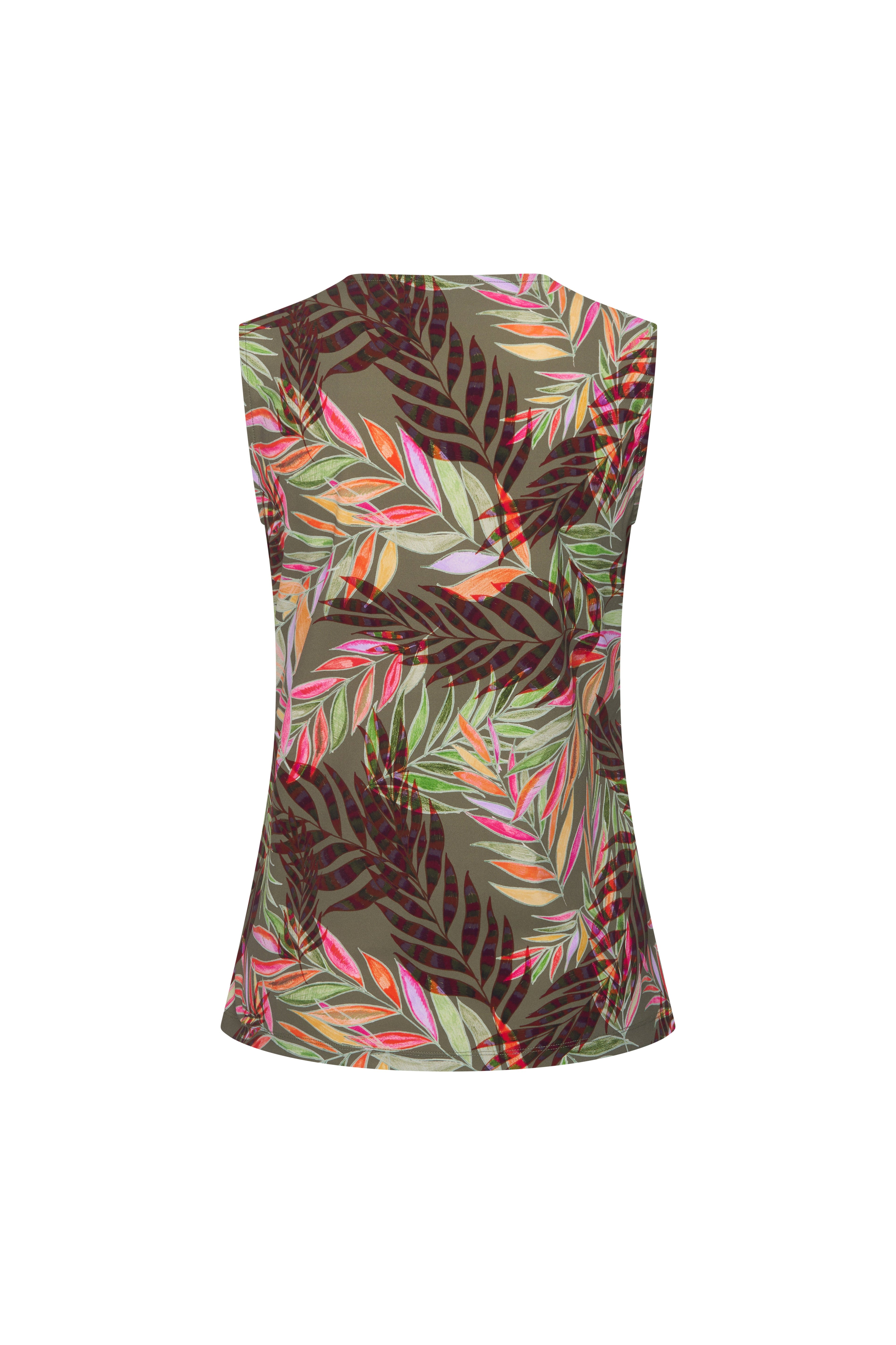 Travel Top Pencil Branches Print Olive 202425