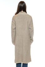 Longline Open Front Knit Coatigan