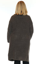 Textured Longline Knit Cardigan