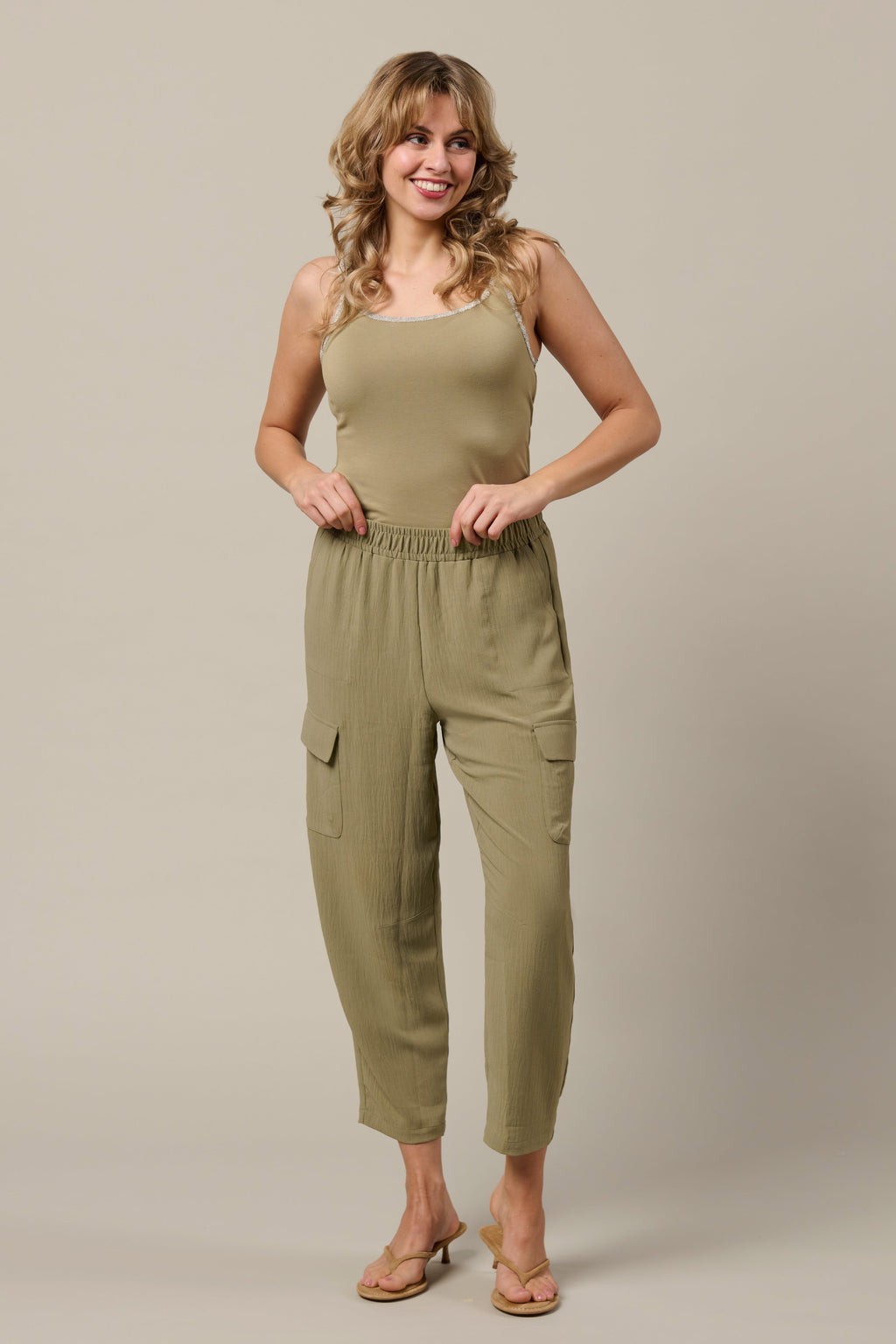 Singlet Selly Khaki SG112