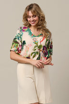 Top Agnes Flower Vanilla Multi TO368