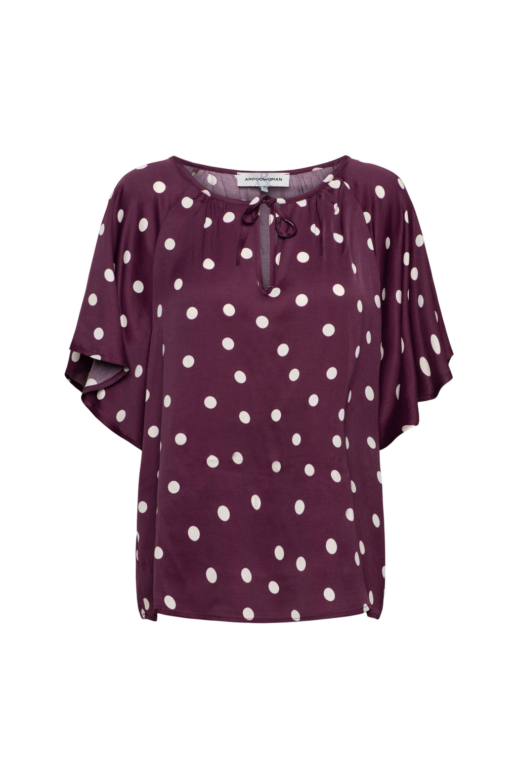 Top Axelle Dot Plum Multi TO369
