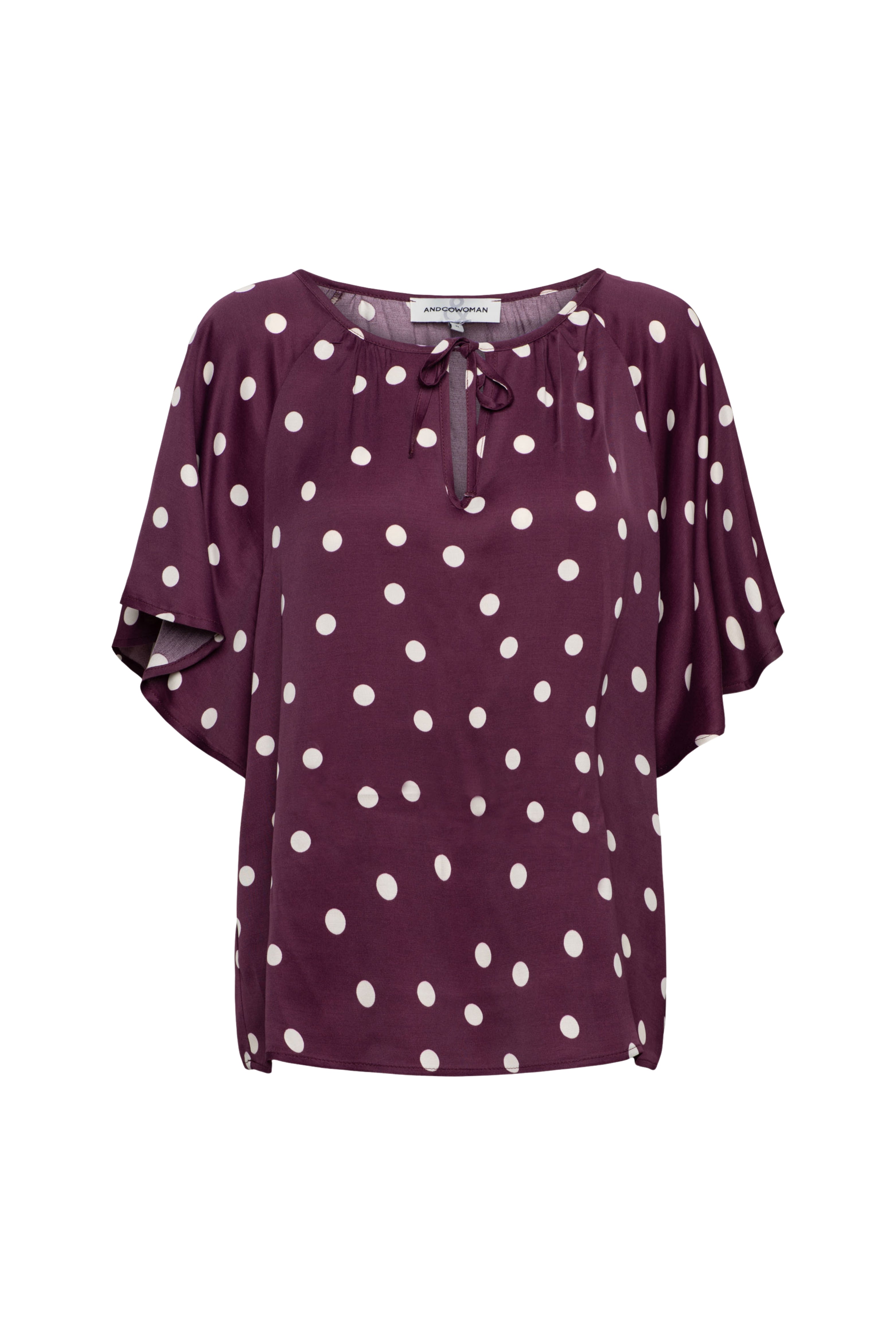 Top Axelle Dot Plum Multi TO369