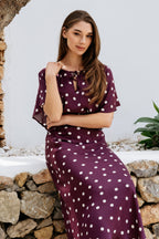 Top Axelle Dot Plum Multi TO369