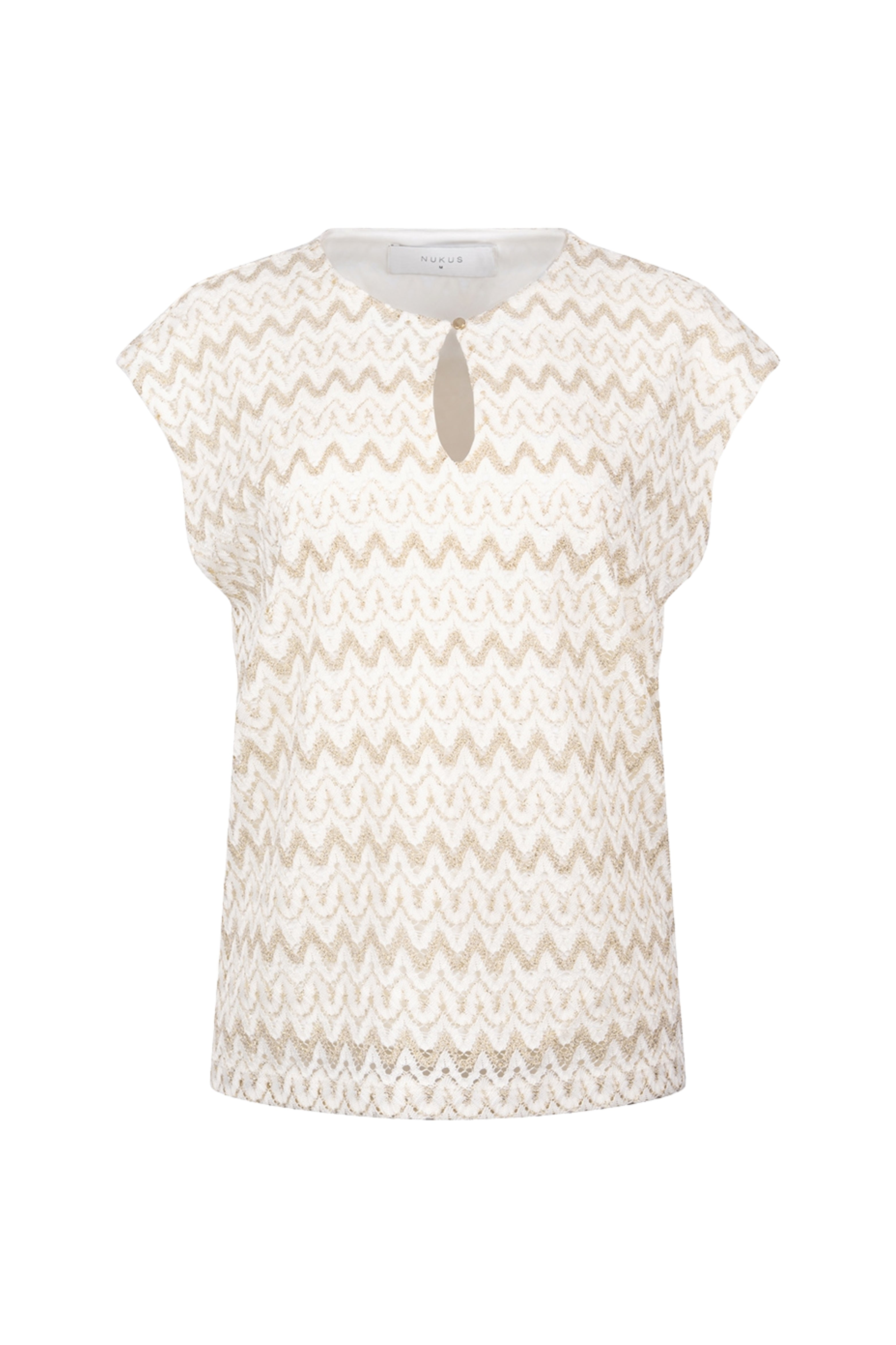 Top Fallon Offwhite Gold NKS01177