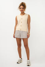 Top Knitted Mona Ecru