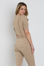 Travel Top Lace Latte 202828