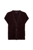 Top Sleeveless Fuzzy Burgundy SRB5116