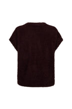 Top Sleeveless Fuzzy Burgundy SRB5116