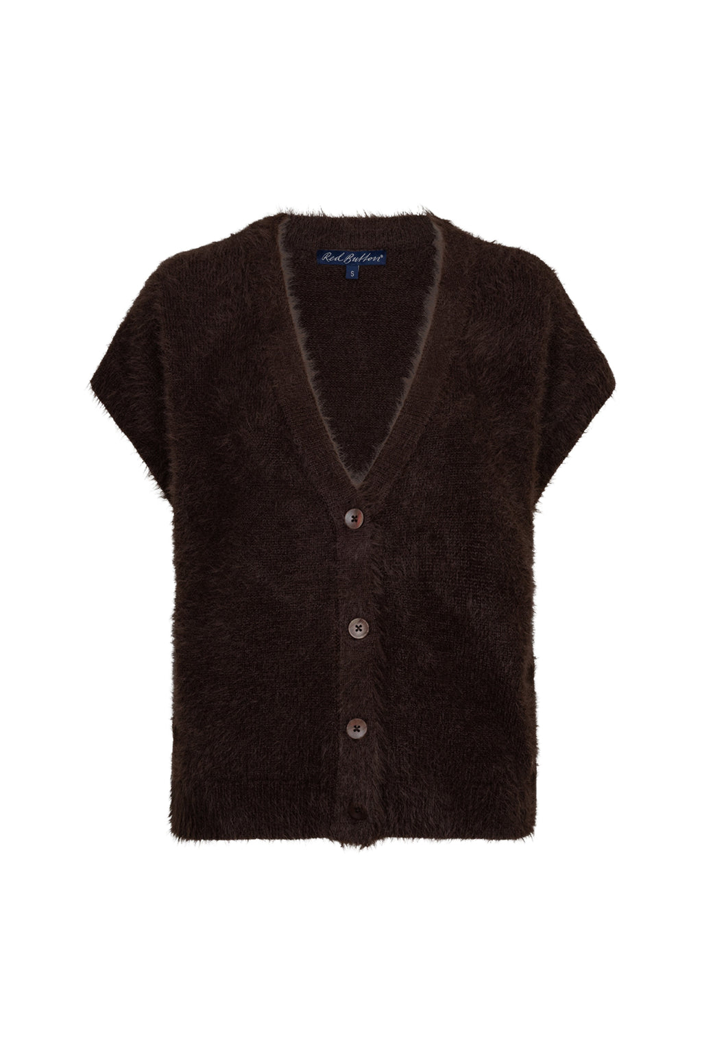 Top Sleeveless Fuzzy Espresso SRB5116