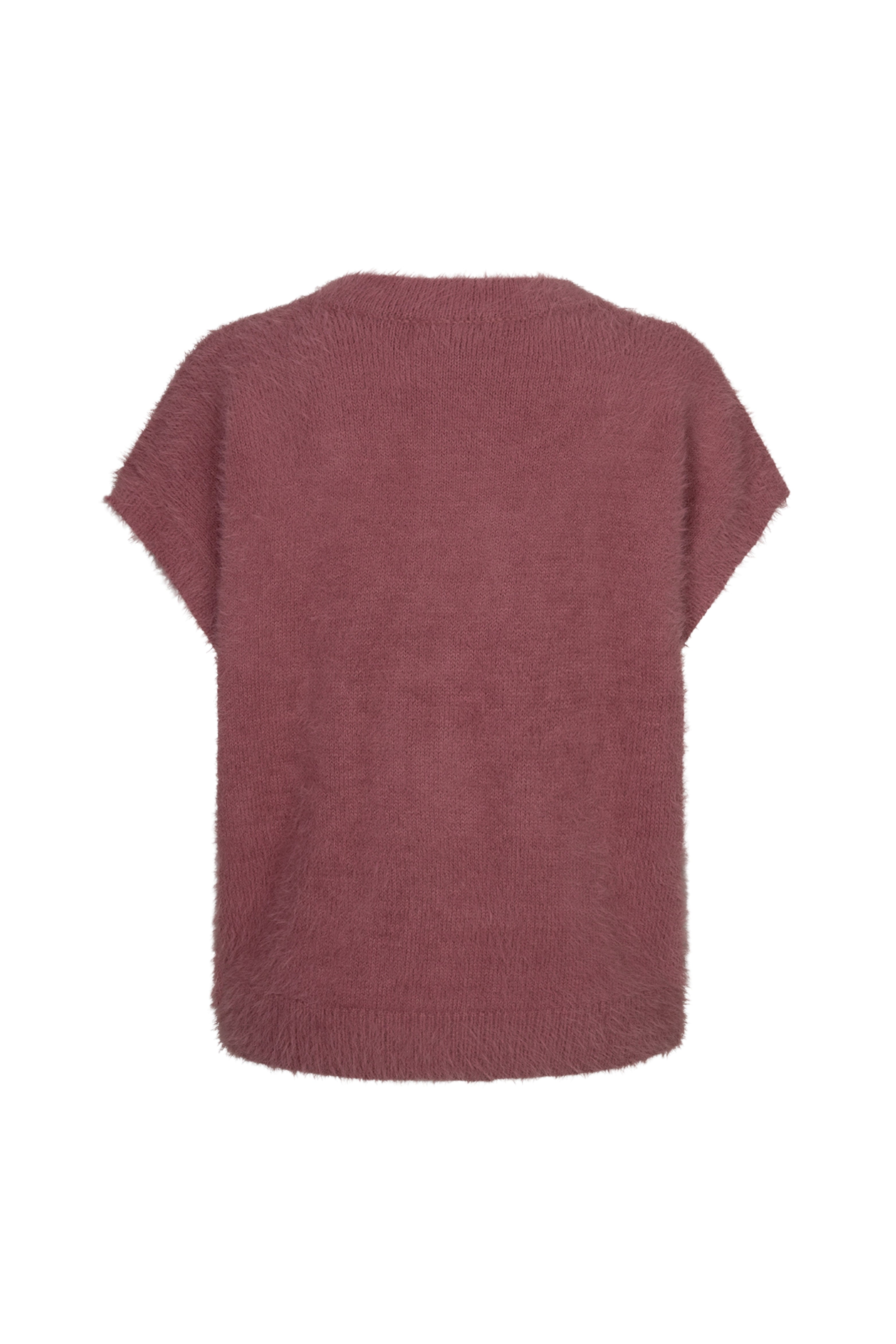 Top Sleeveless Fuzzy Mauve SRB5116