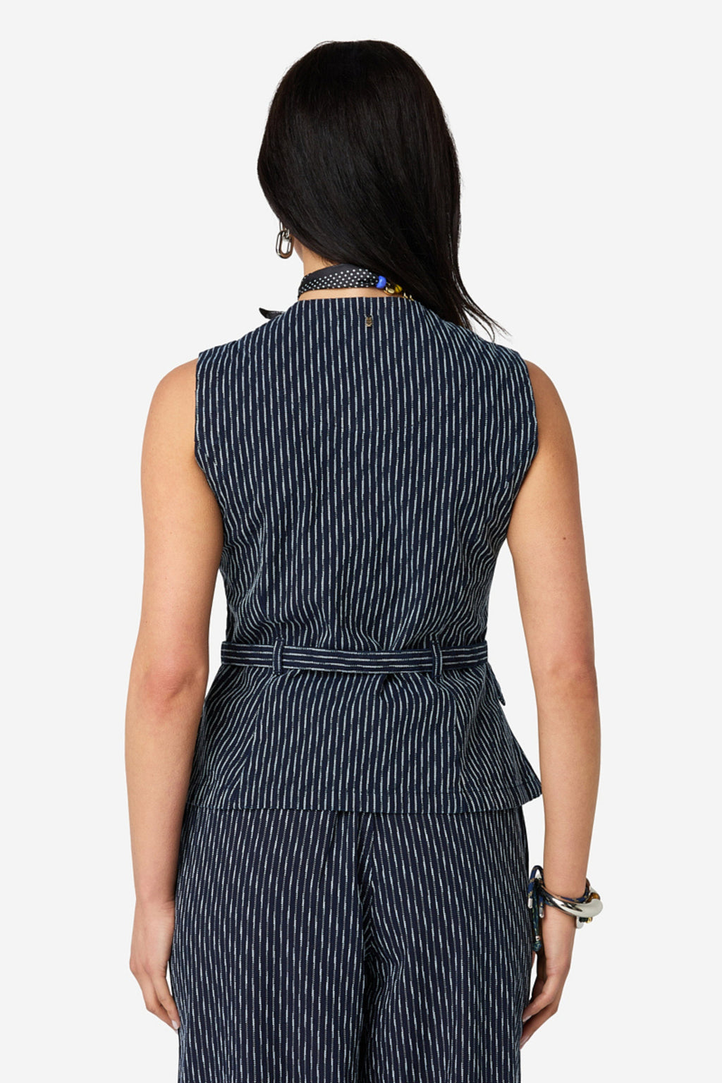 Top Trisia Chalk Stripes
