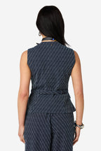 Top Trisia Chalk Stripes