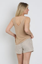 Top Knitted Lux Beige