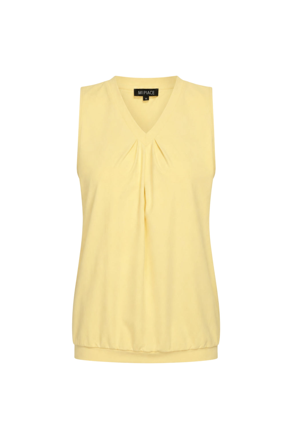 Travel Top Pleated Lemon Yellow 202814