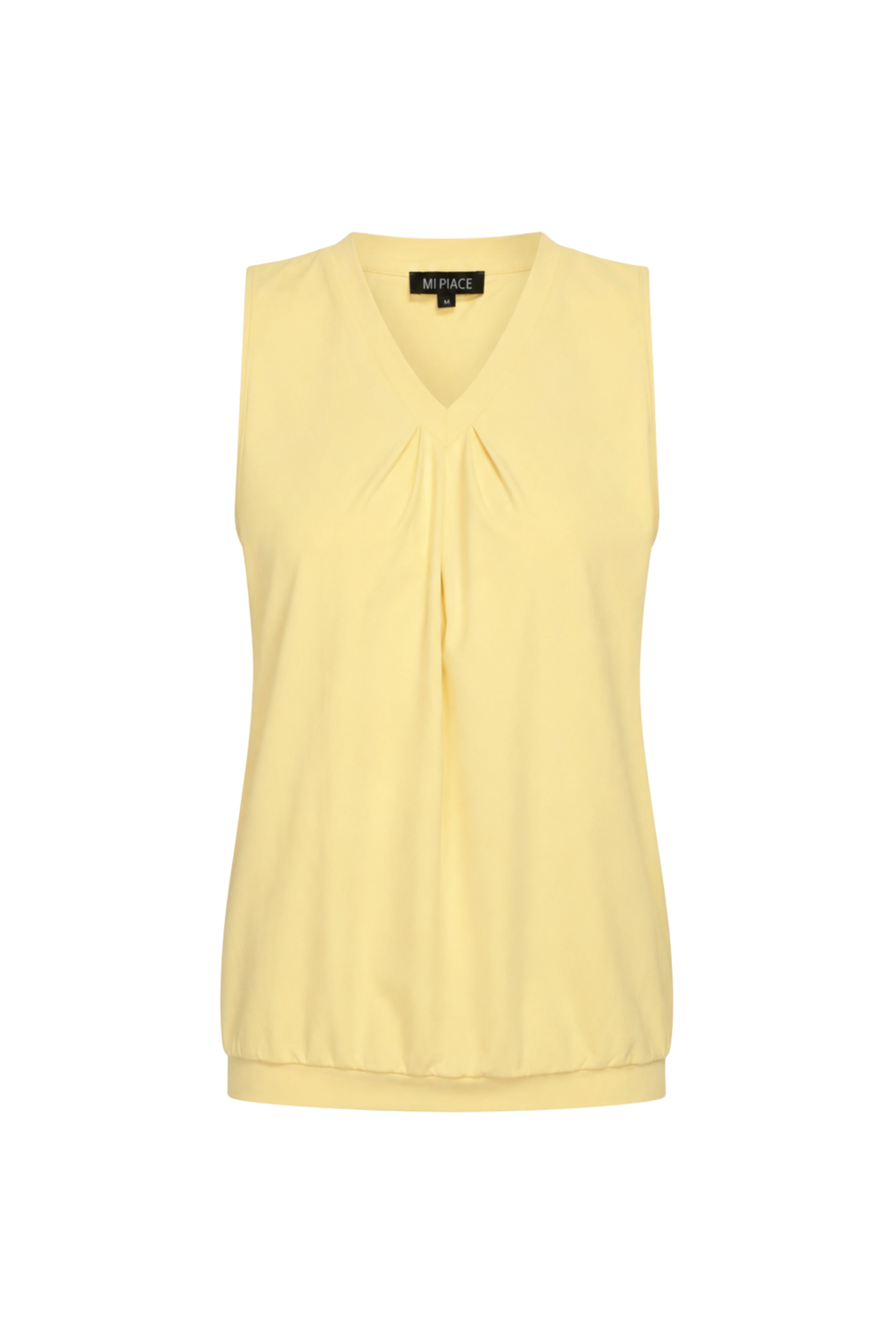 Travel Top Pleated Lemon Yellow 202814