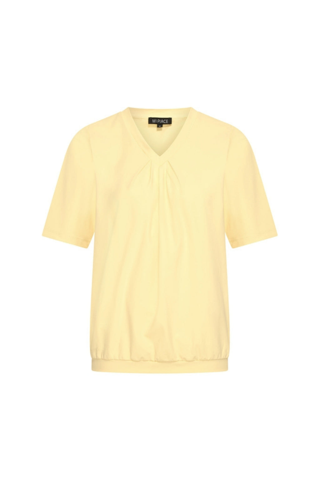 Travel Top Pleated Lemon Yellow 202815