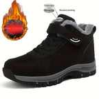 Benedetta™ | Plush-lined hook-and-loop lace-up hiking ankle boots