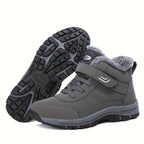 Montya™ | Plush-lined hook-and-loop lace-up ankle snow boots