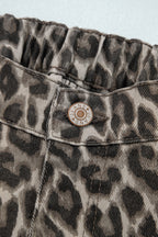 Yellow Leopard Straight Loose Leg Jeans
