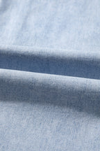 Beau Blue Lace Trim Casual Full-Length Regular Fit Jeans
