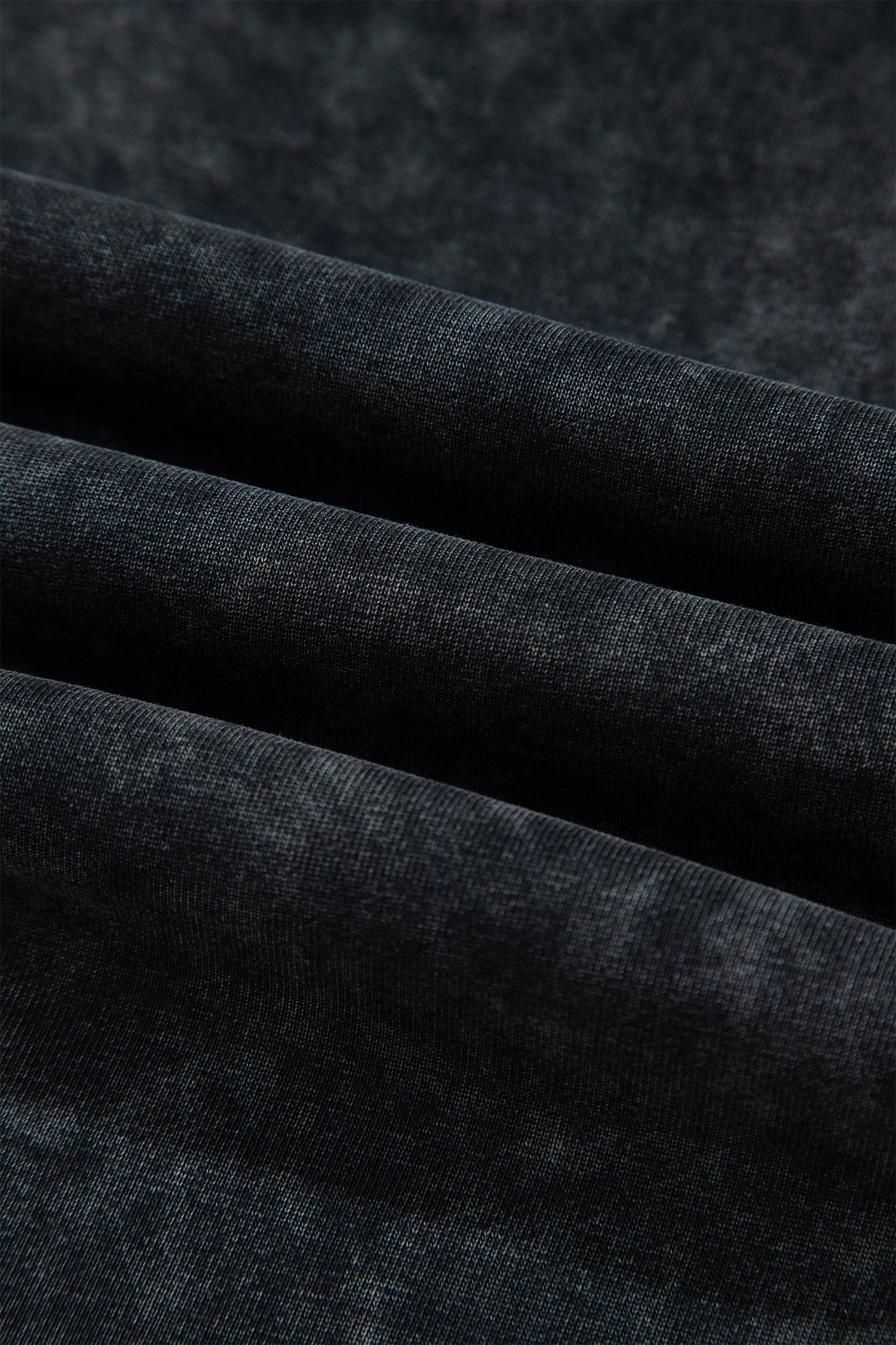 Black Raw Seam Drawstring Elastic Waist Barrel Pants