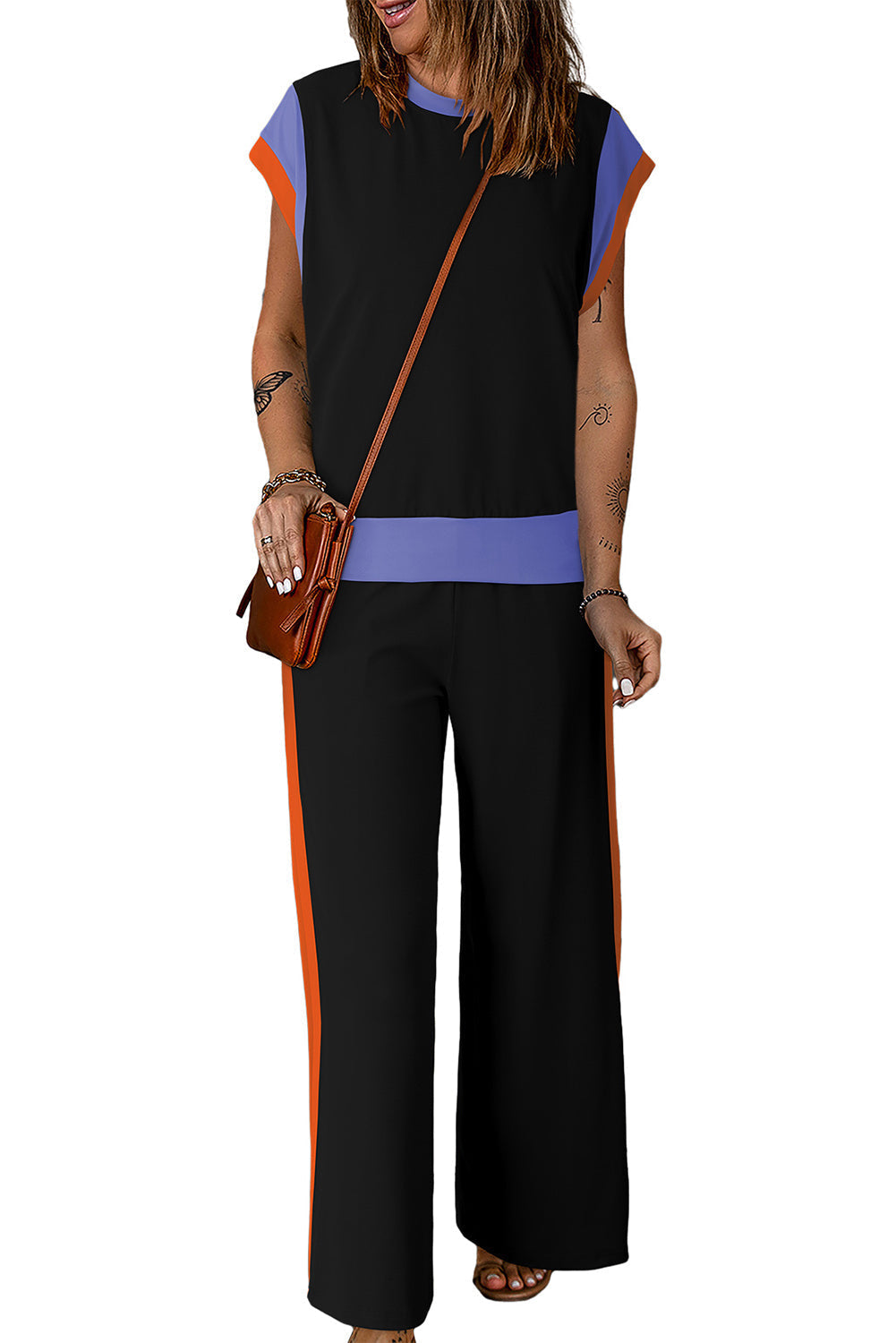 Detail Casual Two-piece Outfit