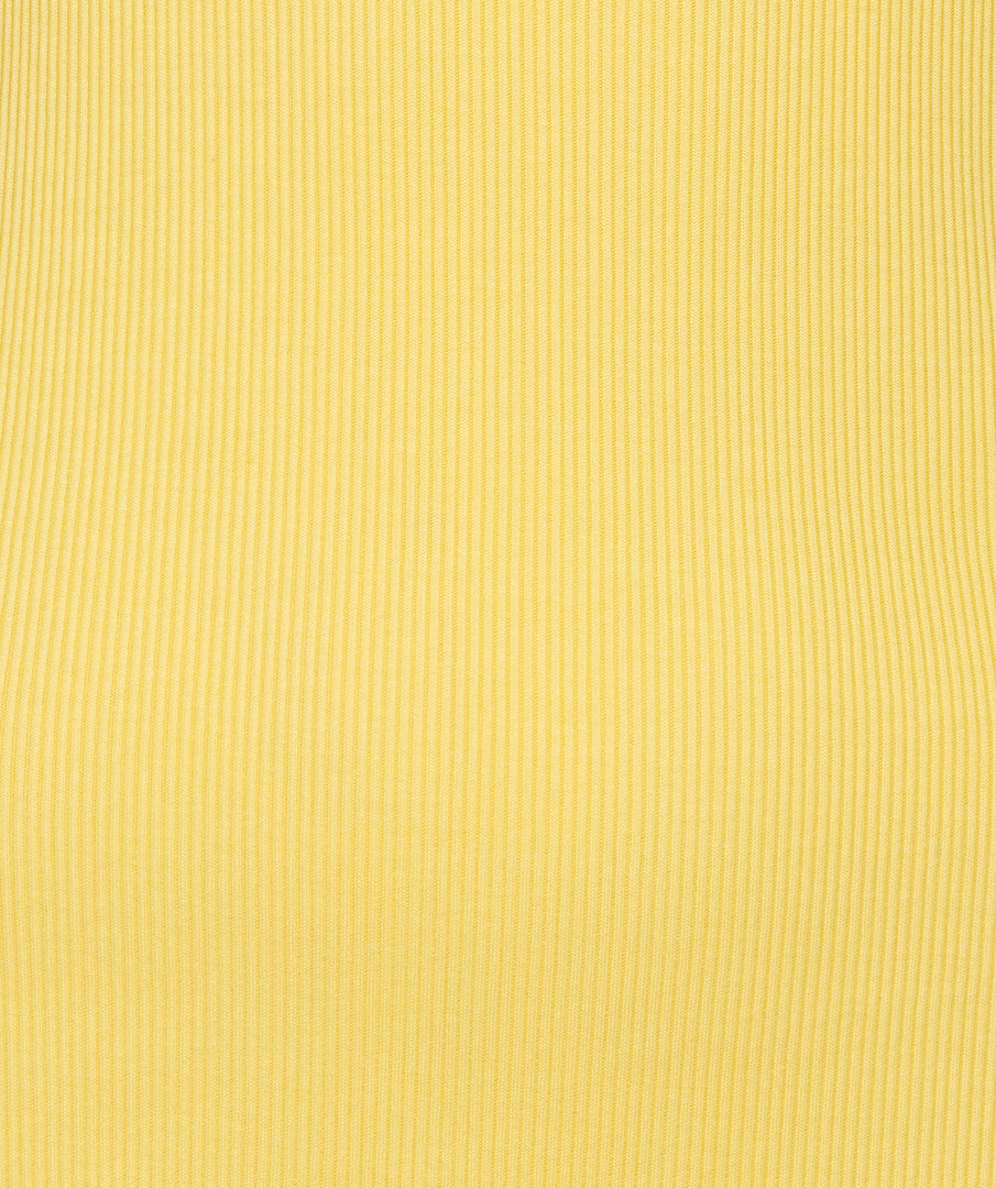 Top Satin Binding Rib Knit Lemon HS26.30208