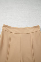 Parchment High Waist Full Length Regular Fit Pants