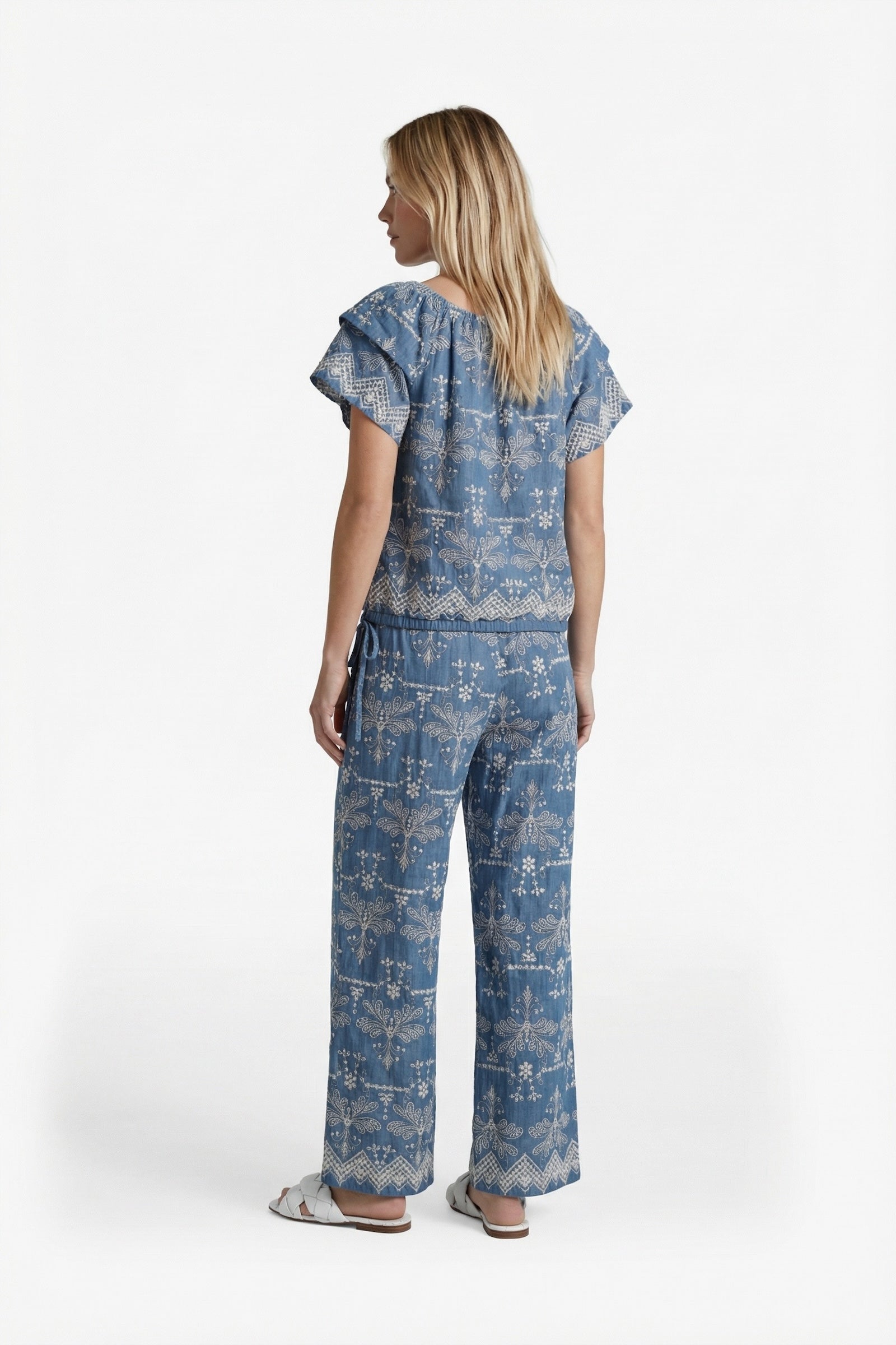 Top Fallon Denim Mid Blue