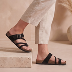 BraidCork™ | Women's Braided Strap Cork Footbed Sandals