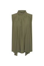 Travel Blouse Bow Olive 202830