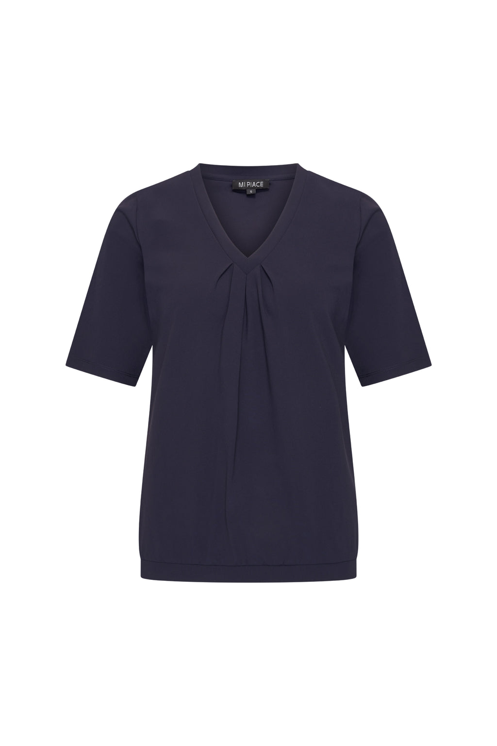 Travel Top Pleated Navy 202815
