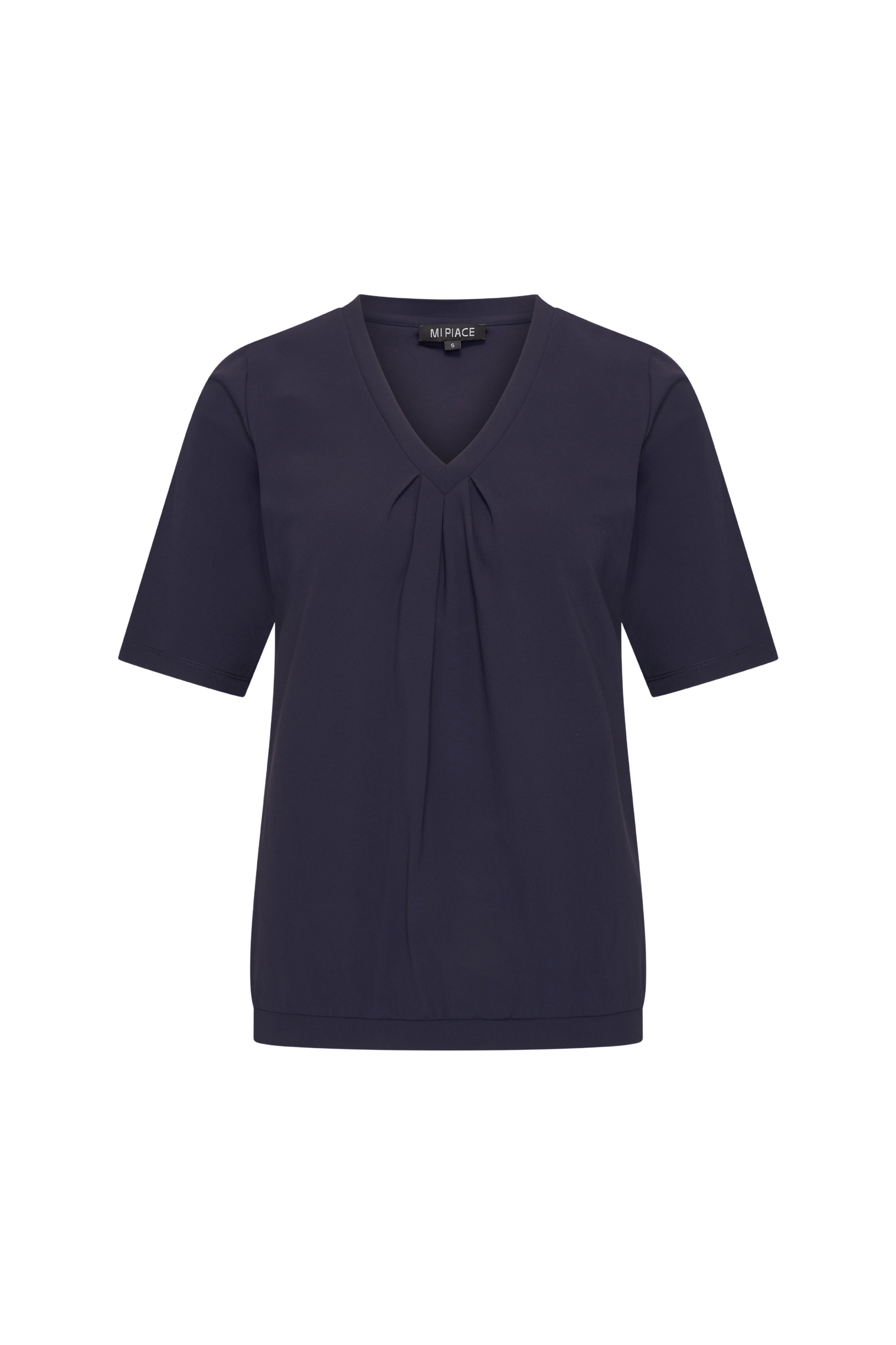 Travel Top Pleated Navy 202815