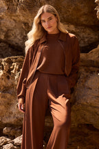 Top Kinty Lurex Espresso NKF01068