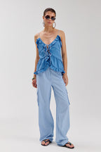 Top Maren Blue Stripe HS6P405
